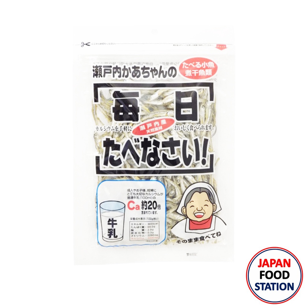 OKABE NIBOSHI MAINICHI TABENASAI 60G (8647) ปลาซาดีนแห้ง JAPANESE DRIED FISH