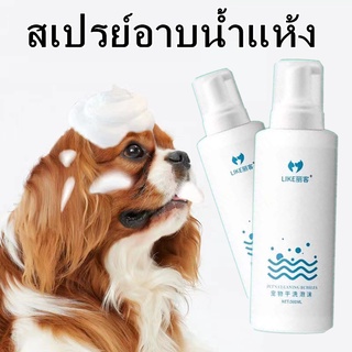 AP โฟมอาบน้ำแห้ง 500ML LIKE แชมพูแมวโฟม โฟมอาบแห้งแมว โฟมอาบน้ำแมว ครีมอาบน้ำหมา สเปรย์อาบน้ำสัตว์ แมว