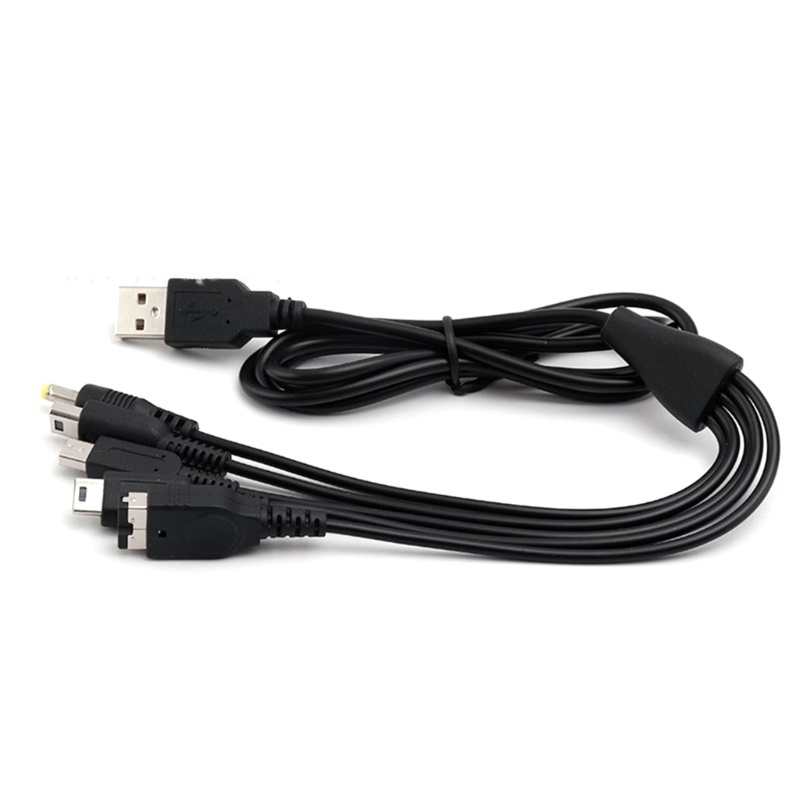 Bang สายชาร์จ USB 5-in-1 สําหรับ NDSL WiiU New 3DS XL 2DS
