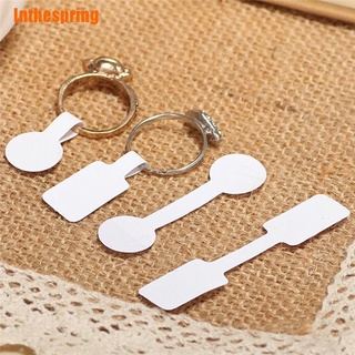 [Inthespring] สติ๊กเกอร์ป้ายแท็กสําหรับติดแหวนสร้อยคอเครื่องประดับ 100ชิ้น/ถุง