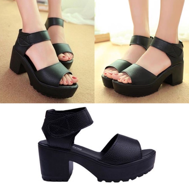 (จัดส่ง 24 ชั่วโมง) พรีเมี่ยมผู้หญิง WEDGES รองเท้าผู้หญิงผู้หญิง HEELS PLATFORM SHOE