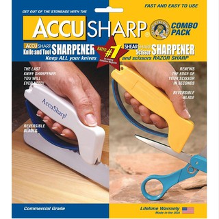 ส่งไว AccuSharp ชุดที่ลับมีดและที่ลับกรรไกร น้ำหนักเบา ที่ลับมีด คุณภาพพรีเมี่ยมสุด ๆ ใช้ดีต้องบอกต่อจร้า