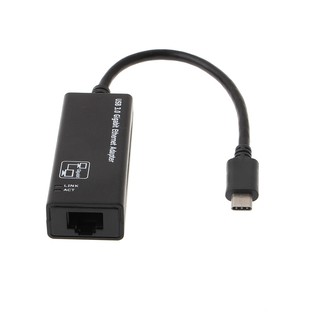 usb 3 . 1 type c usb - c to rj 45 lan gigabit ethernet อะแดปเตอร์เชื่อมต่อเครือข่าย 10/100/1000 mbps