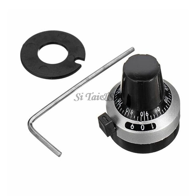 3590S 6.35 mm precision scale knob potentiometer knob equipped with multi-turn potentiometer