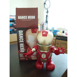 ตุ๊กตาหุ่นยนต์เต้นได้ใสถ่านหุ่นฮีโร่เต้น Dance hero มีเสียงมีไฟ