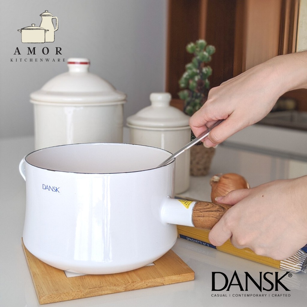 Dansk Kobenstyle - 3 Qt. Saucepan (ไม่มีฝา) in White