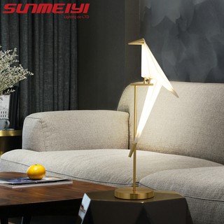 Sunmeiyi โคมไฟ Led รูปนกสไตล์โมเดิร์นสําหรับตกแต่งห้องนอนห้องนอนสตูดิโอ