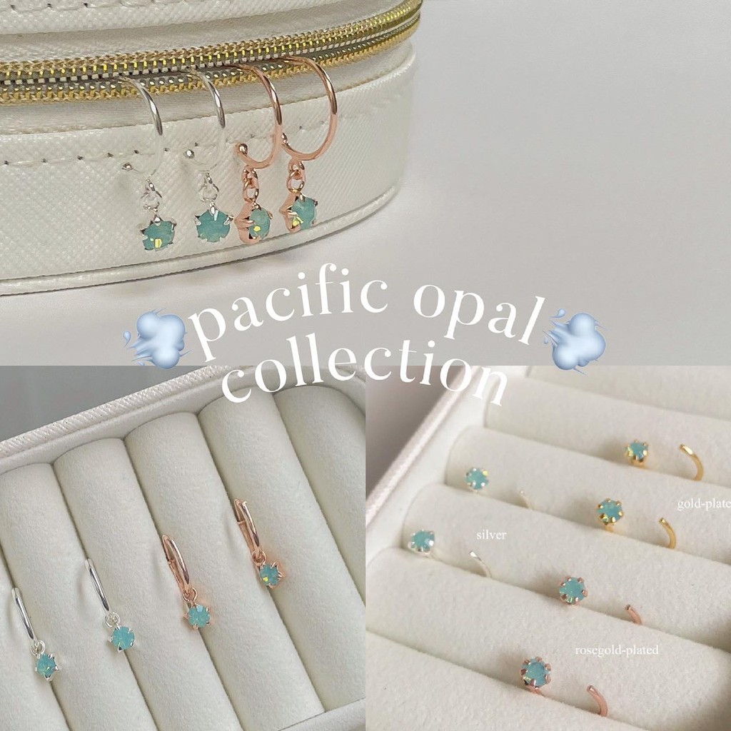 SissyJewelry // ต่างหูเงินแท้ Pacific opal Collection
