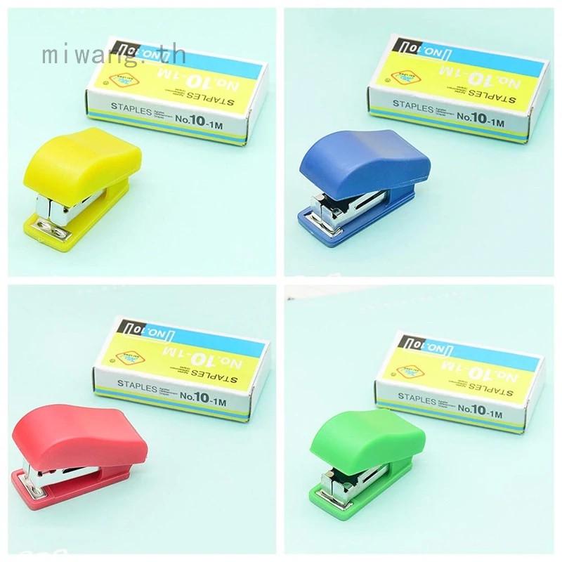 Super Kawaii Mini Small Stapler Useful Mini Stapler Staples Set Office Binding