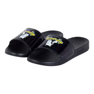 SLUM LTD - RIPNDIP Catch Em All Slides Black