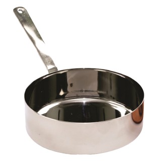 กระทะจิ๋วชุบทองแดงตื้น 11x3 ซม.Mini Sauce Pan Copper Plated Shallow 11x3cm. HK87