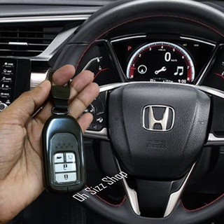 เคสกุญแจรีโมทรถยนต์ Honda Keyless Smart Entryแบบ 2 ชั้น  (Double-Layer Cover) ด้วยวัสดุคุณภาพ Aluminum Alloy กันรอยได้ดี