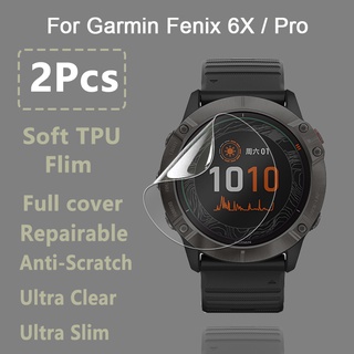 2/3/5/10 ชิ้น HD ใส ป้องกันหน้าจอ สําหรับ Garmin Fenix 6X 6S 6 Pro ฟิล์มไฮโดรเจล นิ่ม สําหรับ Fenix 5X 5S 5 Plus - ไม่ใช่กระจกนิรภัย