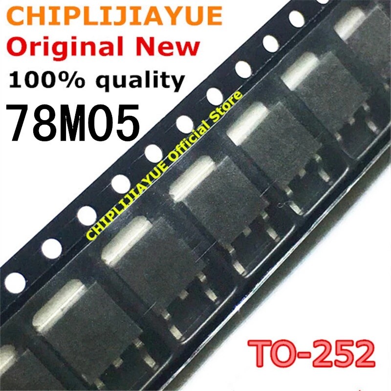 10PCS 78M05 TO252 MC78M05 LM78M05 0.5A +5V TO-252 ใหม่และชิป IC