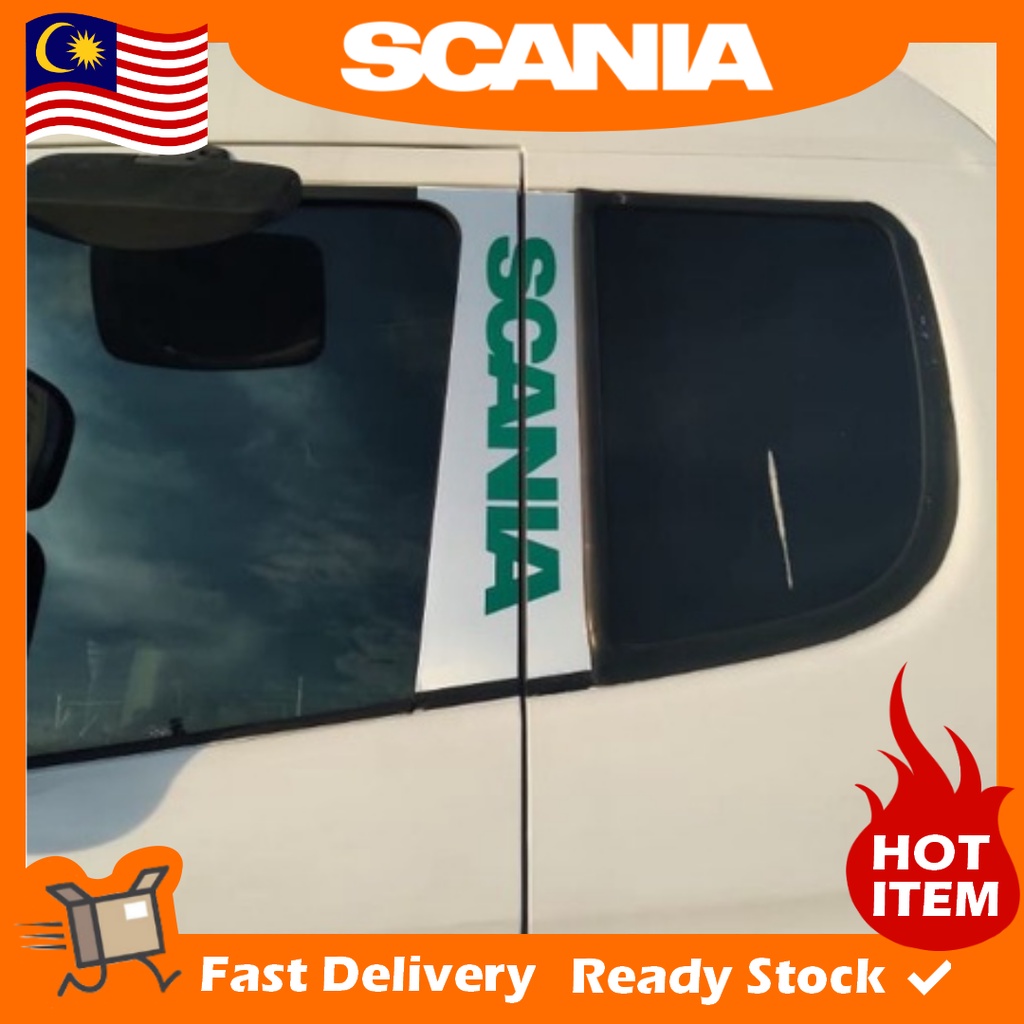 สติ๊กเกอร์โครเมียม scania กรอบ pintu scania