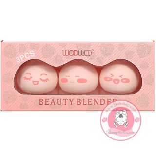 🍑Wodwod Beauty Blender 🍑
ฟองน้ำลงรองพื้น เซ็ต3ชิ้น