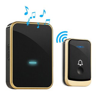 กริ่งไร้สาย กันน้ำทนแดด - กระดิ่งบ้าน ออดบ้าน 300m Wireless doorbell มี 45 เสียง ดนตรี