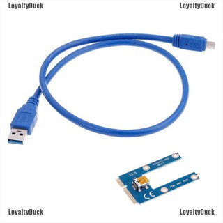 Loyaltyduck ตัวแปลงสายเคเบิล mini pcie เป็น usb 3.0 เป็น mini pci e pcie express