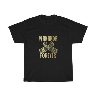 เสื้อยืดผ้าฝ้ายพิมพ์ลายขายดีเสื้อยืด พิมพ์ลาย Famous Hipster Wakanda Forever Salute Panther happy Fathers Day สําหรับผู