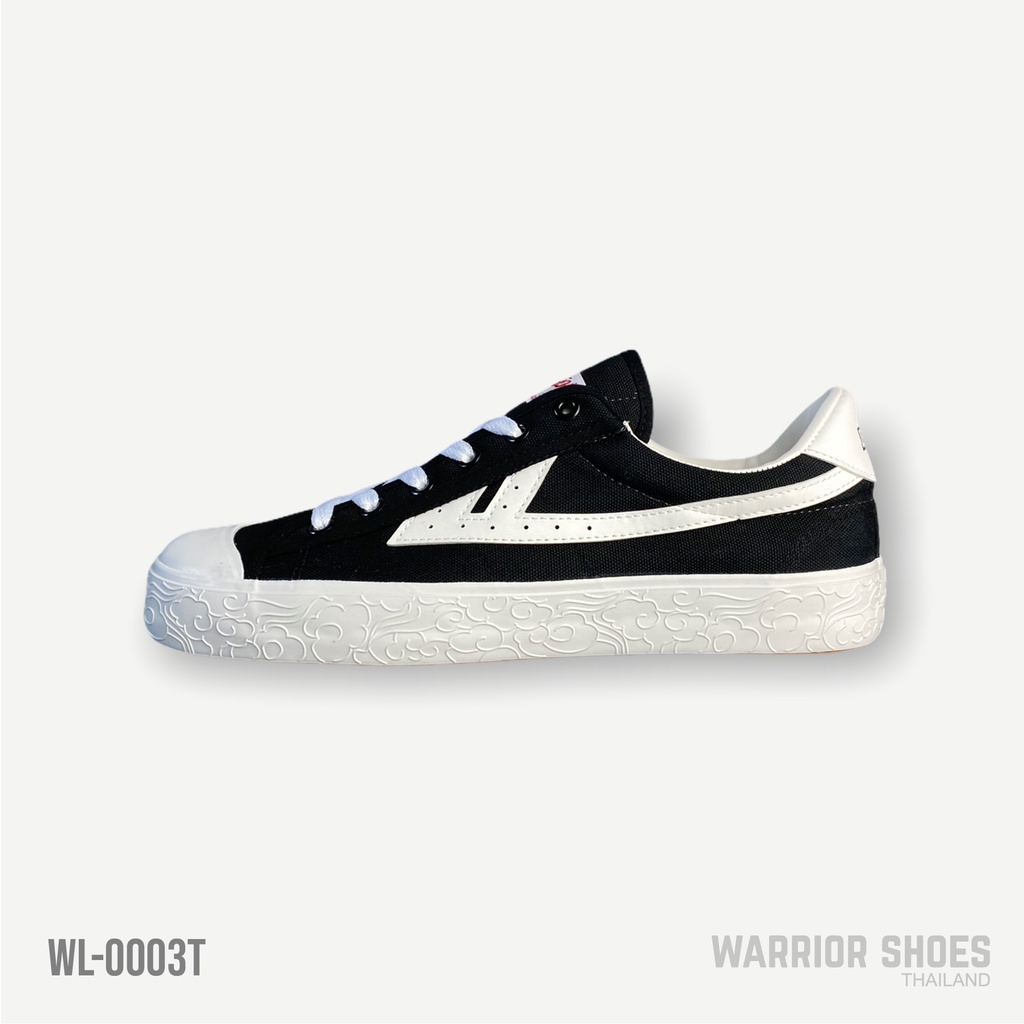 Warrior shoes รองเท้าผ้าใบ รุ่น WL-0003T สี Black/ White