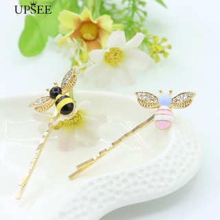 * Bee Rhinestone สอดใส่สาวเกิ๊บสาว Barrette