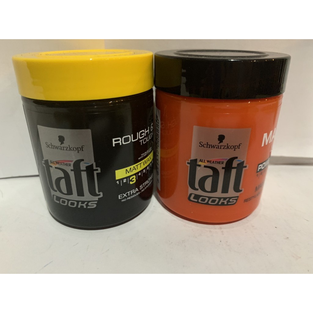 ac Taft ทัฟท์ Wax  แว๊กซ์จัดแต่งทรงผม แข็งยาวทั้งวัน Schwarzkopf 85มล.ของแท้ ของใหม่