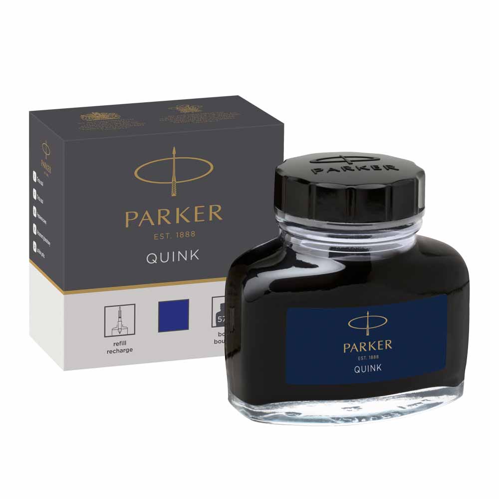 Parker Quink ขวดหมึกเติมสําหรับปากกาหมึกซึมสีน้ําเงิน