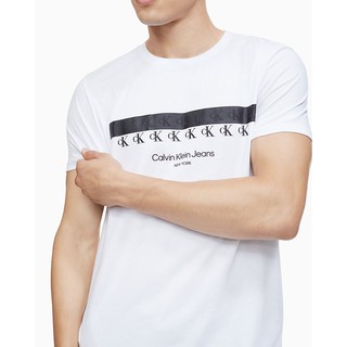 [เก็บ code ลดเพิ่ม 20%]พร้อมส่งในไทย📦🔴SALE🔴Calvin Klein Multi Monogram Logo Crewneck T-Shirt**ของเเท้