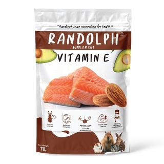 RANDOLPH แรนดอล์ฟ Vitamin E วิตามินอี ขนมเชิงสุขภาพทางเลือกสำหรับสัตว์กินพืชขนาดเล็ก ขนาด 30 กรัม. X 1 ถุง