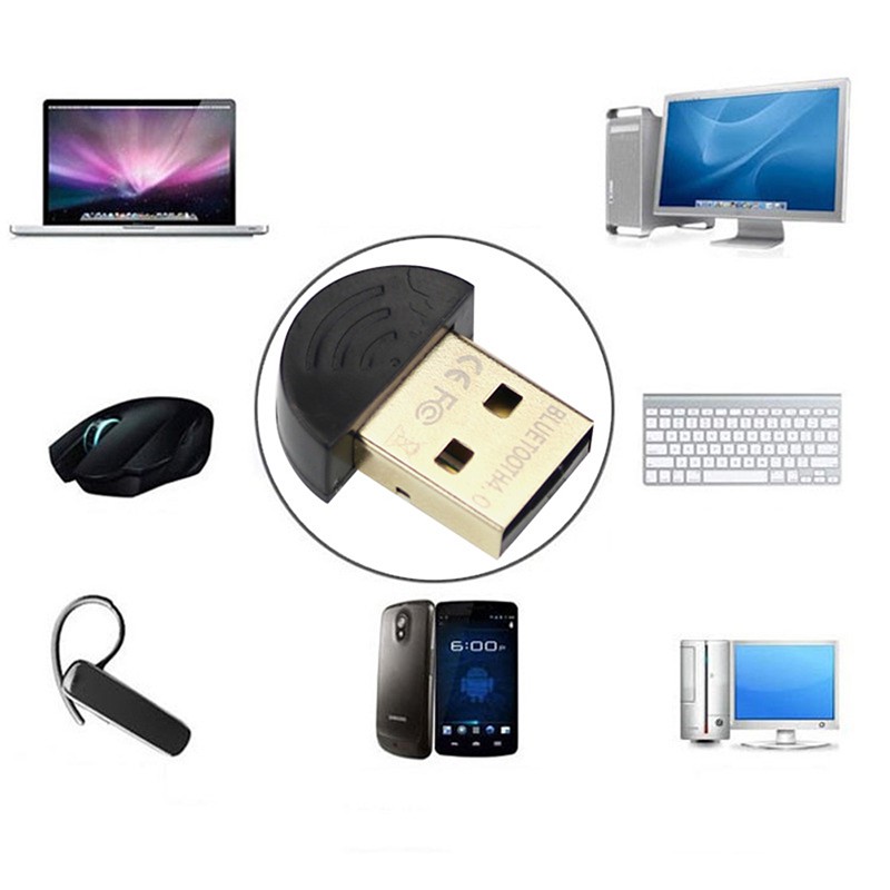 springevenwell Mini USB Bluetooth Adapter V 4.0 Dual Mode Wireless ...