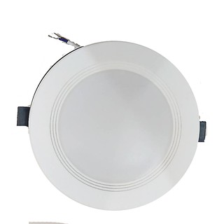 หลอดไฟ Downlight LED แบบฝังฝ้า ทรงกลมแบน แสงขาว