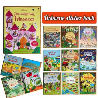 🌟มาใหม่🌟สมุดภาพสติ๊กเกอร์ (เนื้อหาเป็นภาษาอังกฤษ)​ Usborne sticker book หนังสือนิทานภาษาอังกฤษ หนังสืออัสบอร์นเน่