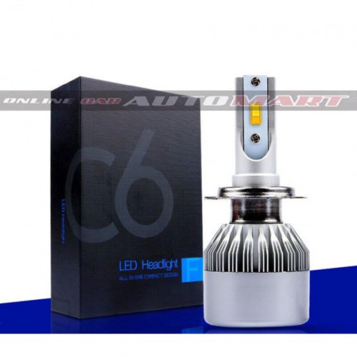 C6 F (H7/H4/H1/H3/H110/9006) ไฟหน้า LED ไฟหน้าอัตโนมัติ 6500k สีขาว