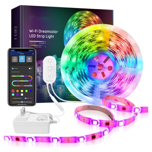 Led Strip Light Effect Waterproof Flexible Rainbow Color Chasing Tape 5m/16.4ft 