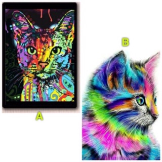 ครอสติสคริสตัล รูป cats art