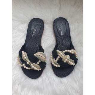 🥰แท้✌️ไซส์ 38 แตะชาแนลมือสอง Chanel Sandals