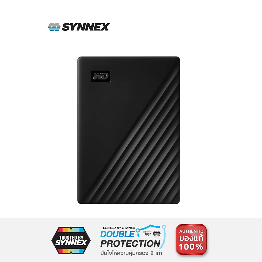 WD My Passport HDD EXT  2 TB (ฮาร์ดดิสพกพา) Black (WDBYVG0020BBK-WESN)