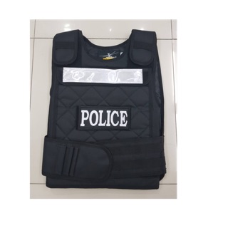 เสื้อเกราะ อ่อน ฟรีไซด์ แถบป้าย police และแถบสะท้อนแสง