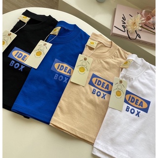 เสื้อยืดโอเวอร์ไซส์ Croptop สกรีนลาย IDEA BOX