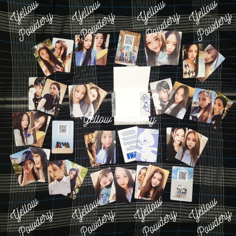 READY ROOM SHARING PHOTOCARD NEW JEANS ALBUM WEVERSE VERSION HANNIELLE WINK HAERIN HOODIE HYEIN DOLL