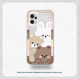 ใส เคส OPPO A16 A95 A55 A7 A15 A54 A5S A3S A76 A96 A5 A9 A31 A53 A33 2020  A57 A57E A57S A77 Reno 4 5 5K 6 7 8 F21PRO   A1K A16E A16K A54S Reno 4 5F 4F 4 5 06 Lite A74 A15S A52 A11K   เคสโทรศัพท์มือถือแบบนิ่ม ลายการ์ตูนกระต่ายน่ารัก เคสแบบ