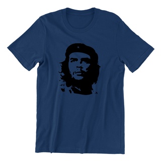 ROUNDคอลูกเรือNeckเสื้อยืด ผ้าฝ้าย พิมพ์ลาย Che Guevara Cuba Revolution Icon Ussr สําหรับผู้ชาย-4XL