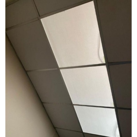 แผ่นโปร่งแสง แผ่นฝ้าเพดานขนาด 60x60 หนา 1.5 มิลSCG ราคาต่อแผ่น ของแท้ 100% (ประกายฟ้า / ประกายเขียว)