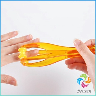 Bensen เครื่องนวดนิ้ว ข้อต่อมือ แบบลูกกลิ้ง ที่หนีบนวดมือ แบบพกพา Rolling finger massager