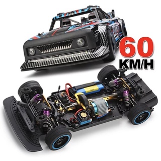 รถบังคับวิทยุWLtoys104072(มอเตอร์บัตรเลท)4WD2.4GHzความเร็ว60km/hสเกล1:10 LED แบตเตอรี่ชาร์จอุปกรณ์พร้อมเล่น