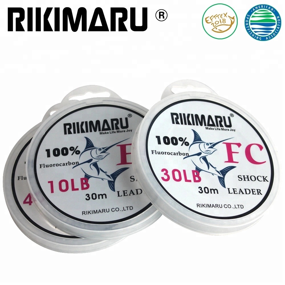 Liwan "FC Fluorocarbon" 100% ญี่ปุ่นนําเข้าวัสดุ Fluorocarbon 30m Beige Fishing Strand Leading Line,