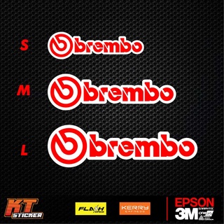 สติ๊กเกอร์ Brembo แบรมโบ้ สติ๊กเกอร์สะท้อนแสง มี 3 ขนาดให้เลือก