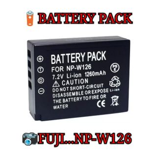 Battery NP-W126 FOR FUJI X-E1,XE2,XM1,XT2,XA2,XT10XT1,XPRO2,HS50...(Black)