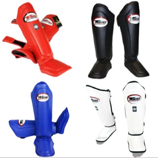 สนับแข้งทวินส์ สเปเชี่ยล หนังแท้ ป้องกันหน้าแข้ง สำหรับการซ้อม Twins Special Shin Guards SGL-10 อุปกรณ์มวยไทย สนับแข้ง