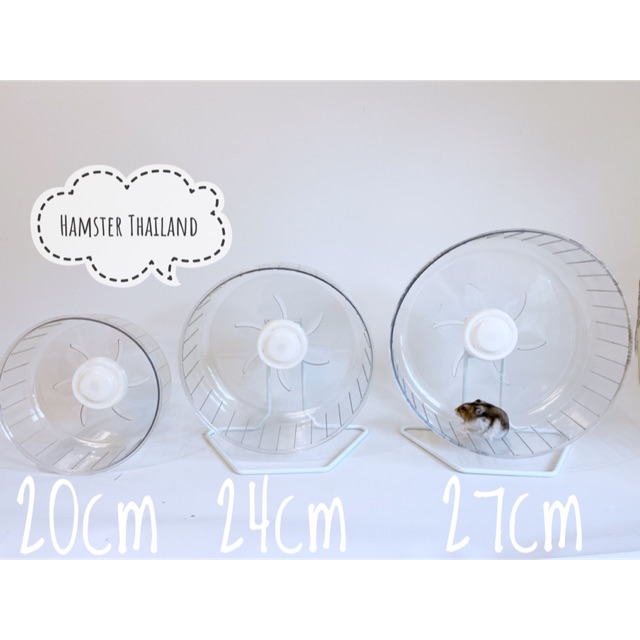 💖Hamsterthailand💖 จักรติดกรงอะคิลิค กรงซี่ จักรใส ล้อวิ่ง เงียบ ของเล่นแฮมสเตอร์ เม่น ดอร์เมาส์ชูก้า